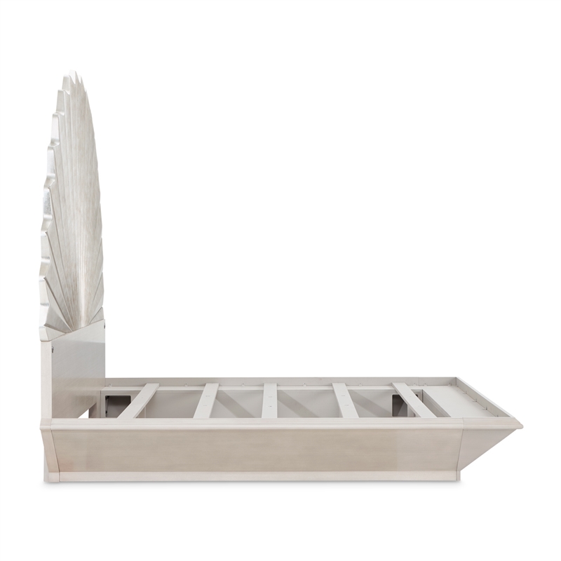 Fantosini King Fan Bed - Silver Leaf