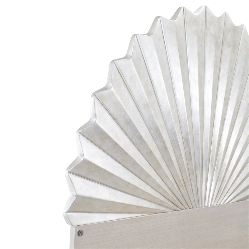 Fantosini King Fan Bed - Silver Leaf