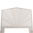 Fantosini King Chenille Panel Bed - Cappuccino/Silver Mist