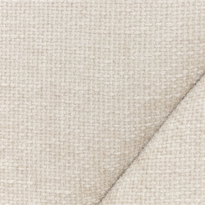 Fantosini King Chenille Panel Bed - Cappuccino/Silver Mist