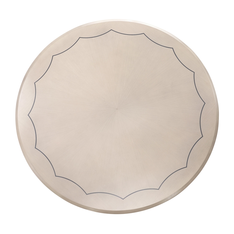Fantosini 60-inch Round Dining Table - Silver