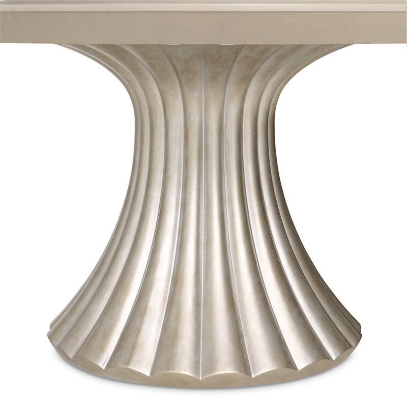 Fantosini 60-inch Round Dining Table - Silver