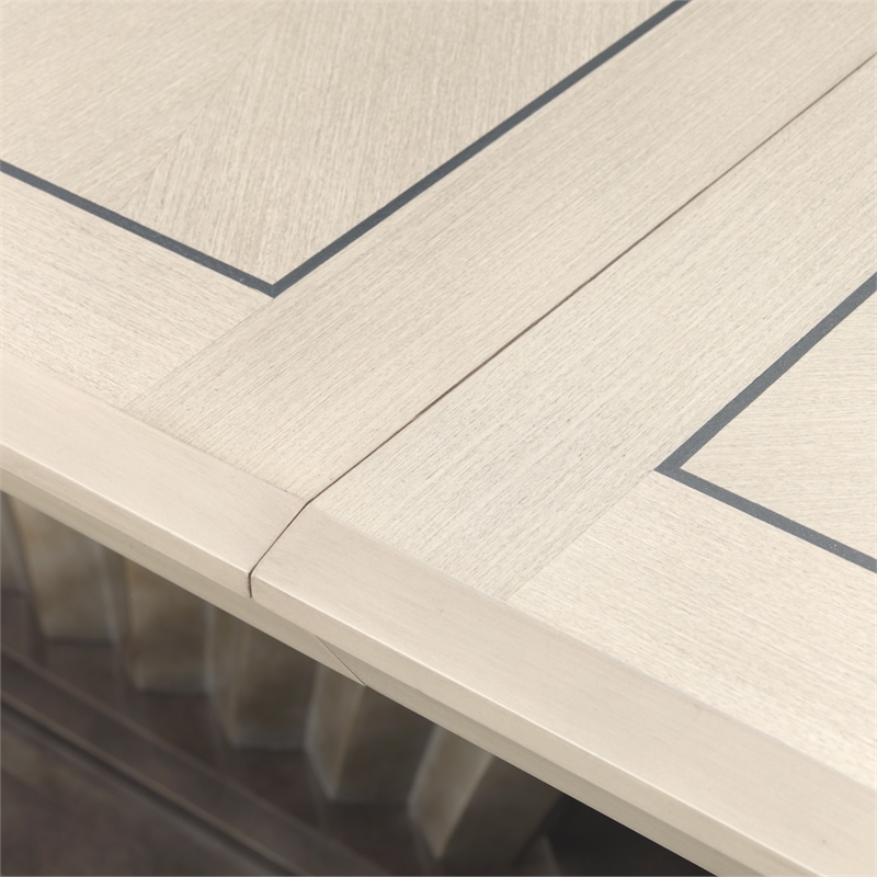 Fantosini Pedestal Dining Table - Silver Mist