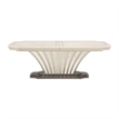 Fantosini Pedestal Dining Table - Silver Mist