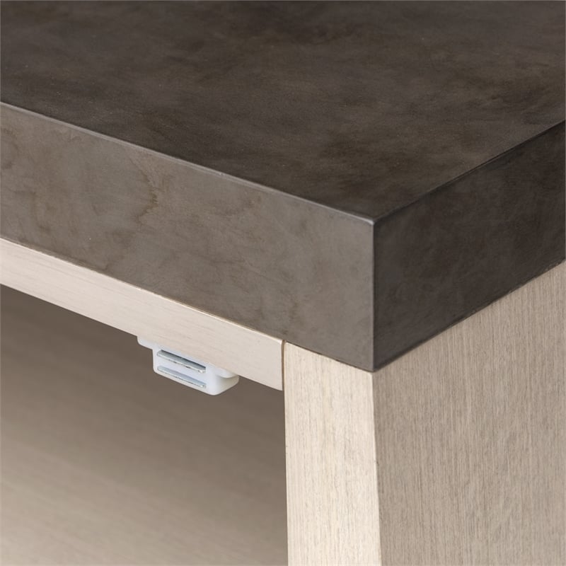 Fantosini Sideboard with Wall Mirror - Silver Mist