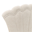 Fantosini Chenille Dining Side Chair - Set of 2- Cappuccino/Silver Mist