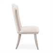 Fantosini Chenille Dining Side Chair - Set of 2- Cappuccino/Silver Mist