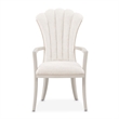Fantosini Chenille Dining Arm Chair - Set of 2 - Cappuccino/Silver Mist