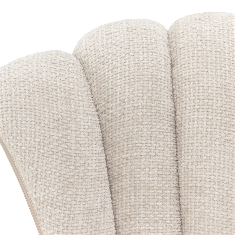 Fantosini Chenille Dining Arm Chair - Set of 2 - Cappuccino/Silver Mist