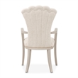 Fantosini Chenille Dining Arm Chair - Set of 2 - Cappuccino/Silver Mist