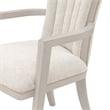 Fantosini Chenille Dining Arm Chair - Set of 2 - Cappuccino/Silver Mist