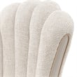 Fantosini Chenille Dining Arm Chair - Set of 2 - Cappuccino/Silver Mist