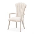 Fantosini Chenille Dining Arm Chair - Set of 2 - Cappuccino/Silver Mist
