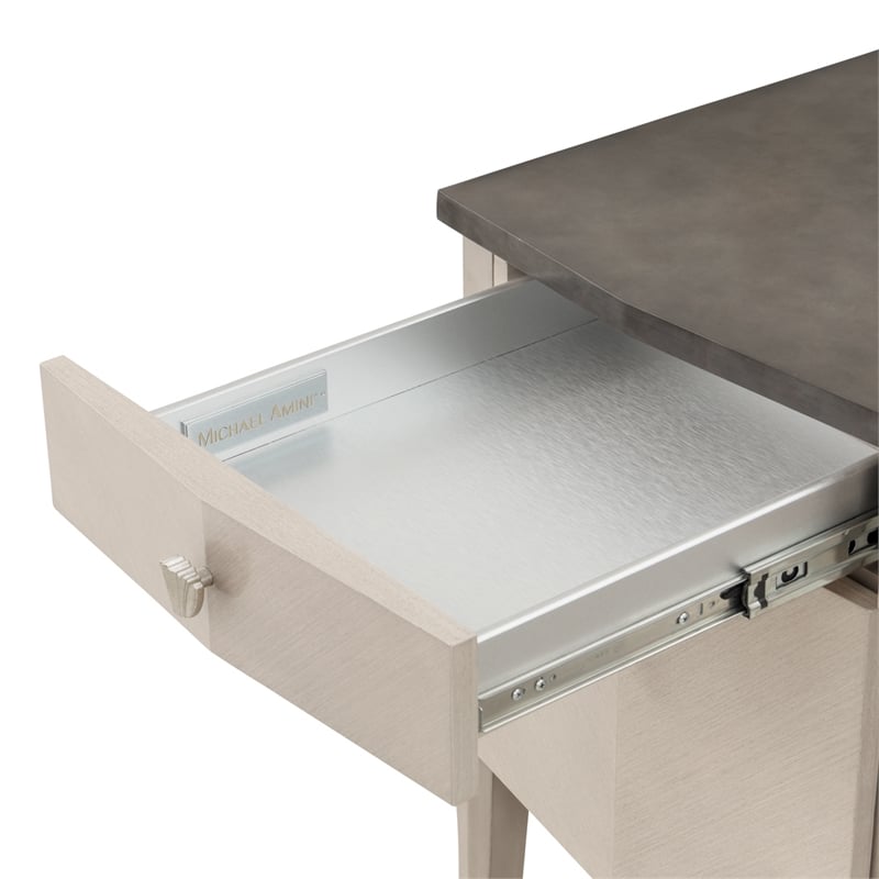 Fantosini Vanity Set with Mirror and Chair - Silver Mist