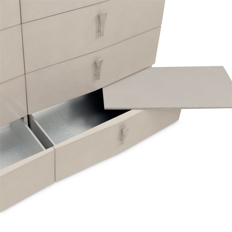 Fantosini 10-Drawer Mule Chest - Silver Mist