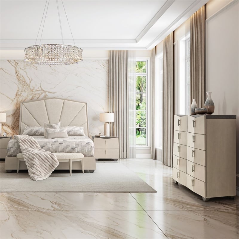 Fantosini 10-Drawer Mule Chest - Silver Mist