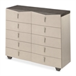 Fantosini 10-Drawer Mule Chest - Silver Mist