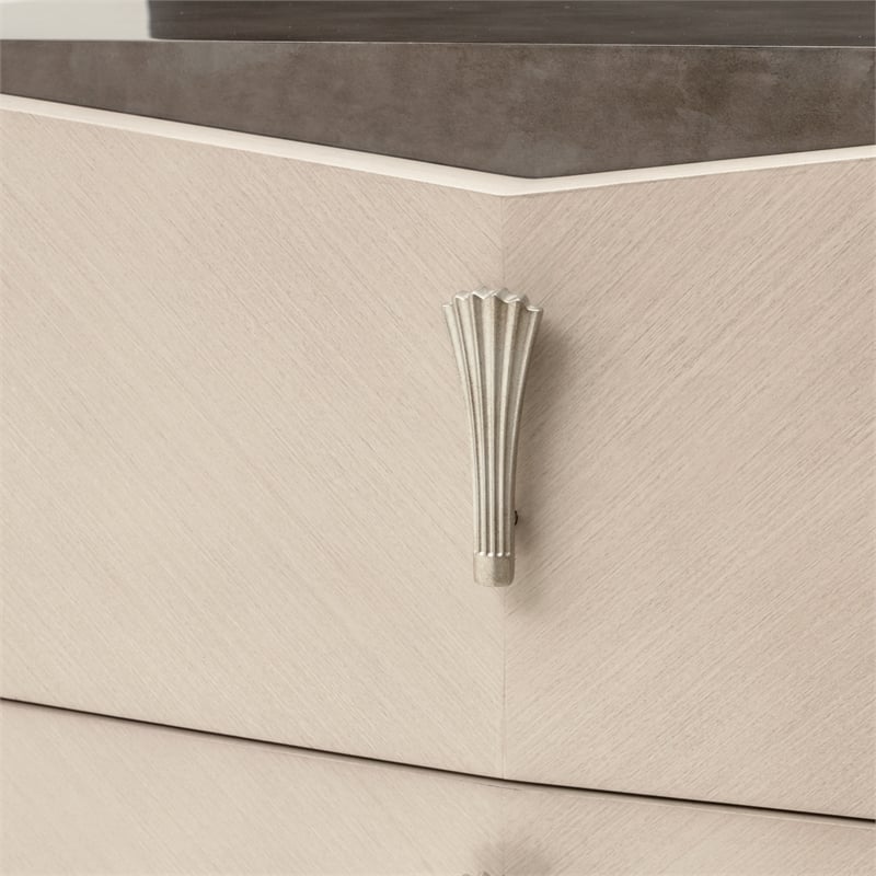 Fantosini 10-Drawer Mule Chest - Silver Mist