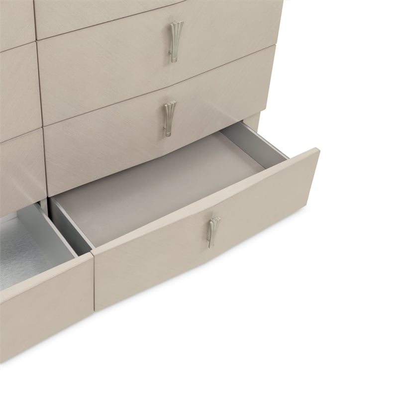 Fantosini 10-Drawer Mule Chest - Silver Mist