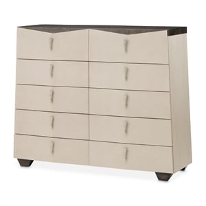 Fantosini 10-Drawer Mule Chest - Silver Mist