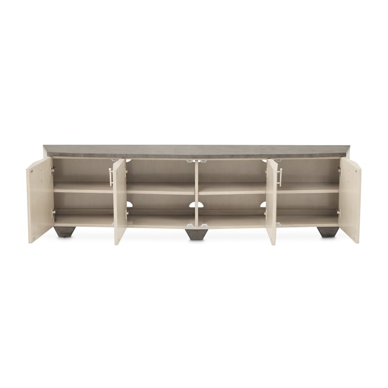Fantosini Media Cabinet - Silver Mist