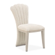 Fantosini Chenille Vanity Chair - Cappuccino/Silver Mist