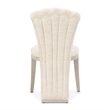 Fantosini Chenille Vanity Chair - Cappuccino/Silver Mist