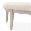 Fantosini Chenille Accent Bench - Cappuccino/Silver Mist