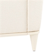 La Terrazza Queen Chenille Panel Bed - Creamy Pearl