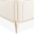 La Terrazza Queen Chenille Panel Bed - Creamy Pearl