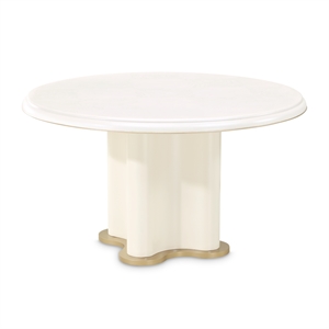 La Terrazza 54&quot Round Dining Table - Creamy Pearl