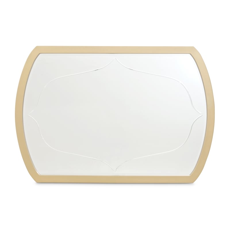 La Terrazza 9-Drawer Dresser with Mirror - Creamy Pearl