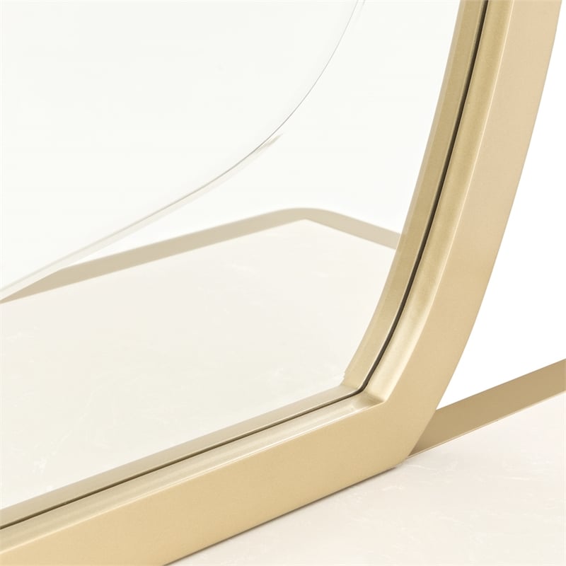 La Terrazza 9-Drawer Dresser with Mirror - Creamy Pearl