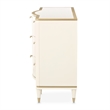 La Terrazza 9-Drawer Dresser with Mirror - Creamy Pearl