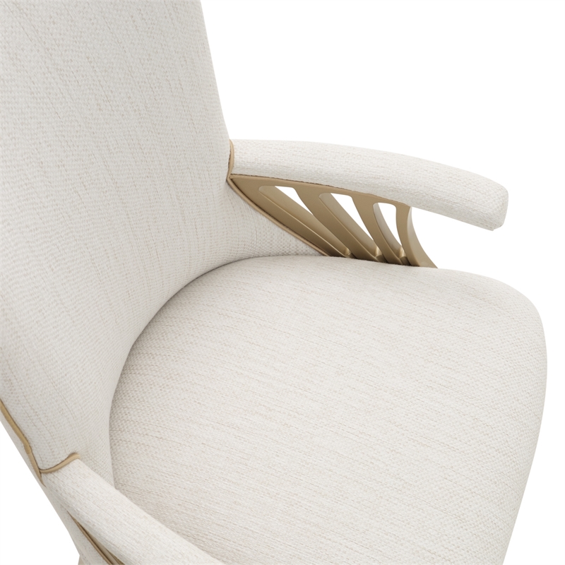 La Terrazza Dining Arm Chair - Set of 2- Creamy Pearl
