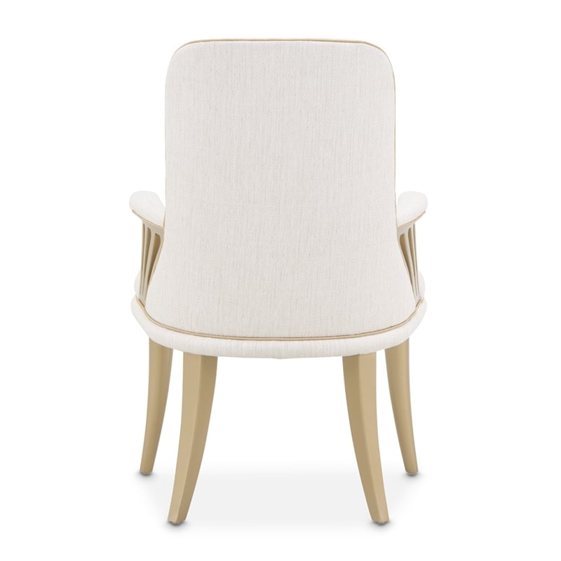 La Terrazza Dining Arm Chair - Set of 2- Creamy Pearl