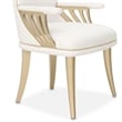 La Terrazza Dining Arm Chair - Set of 2- Creamy Pearl