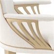 La Terrazza Dining Arm Chair - Set of 2- Creamy Pearl