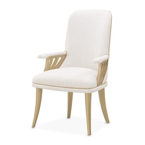 La Terrazza Dining Arm Chair - Set of 2- Creamy Pearl