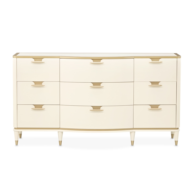La Terrazza 9-Drawer Dresser - Creamy Pearl