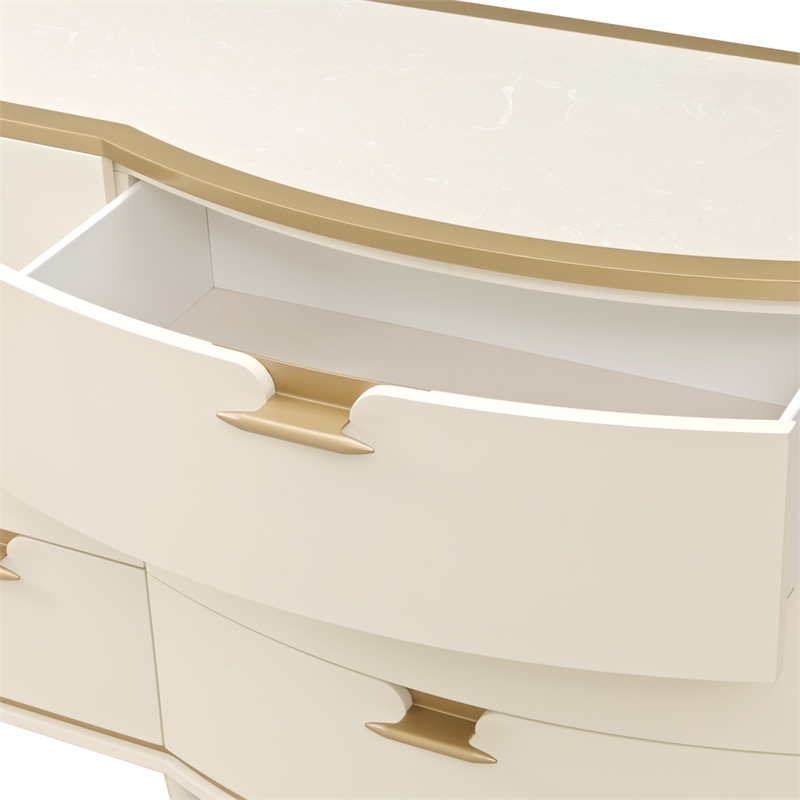 La Terrazza 9-Drawer Dresser - Creamy Pearl