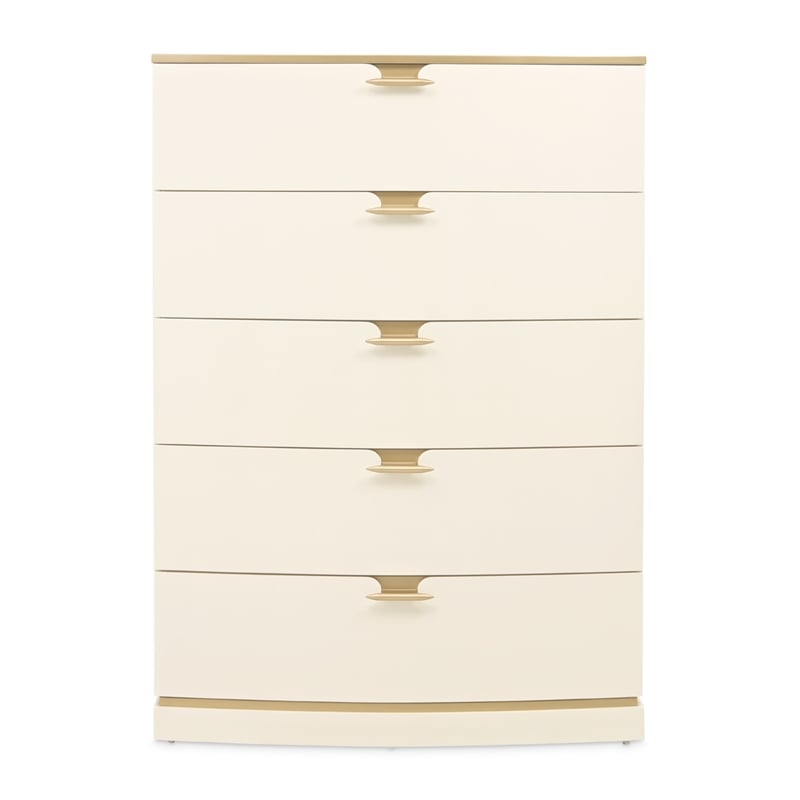 La Terrazza 5-Drawer Chest - Creamy Pearl