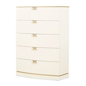 La Terrazza 5-Drawer Chest - Creamy Pearl
