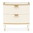 Michael Amini La Terrazza 2-Drawer Nightstand in Creamy Pearl