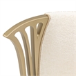 La Terrazza Chenille Vanity Chair - Creamy Pearl/Gold