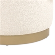 La Terrazza Chenille Vanity Chair - Creamy Pearl/Gold