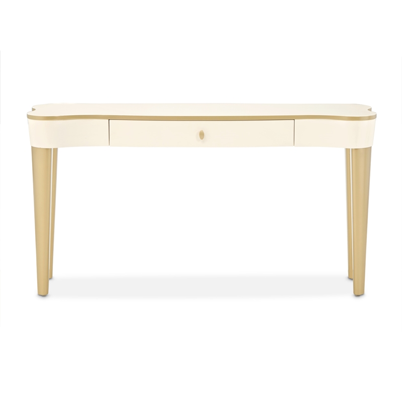 La Terrazza Console Table with Drawer - Creamy Pearl