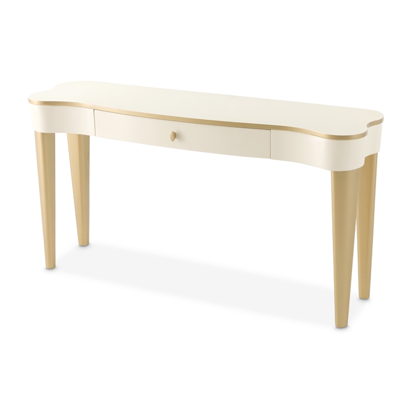 La Terrazza Console Table with Drawer - Creamy Pearl