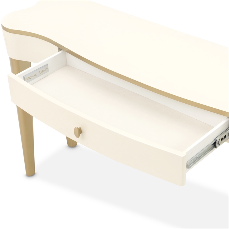 La Terrazza Console Table with Drawer - Creamy Pearl