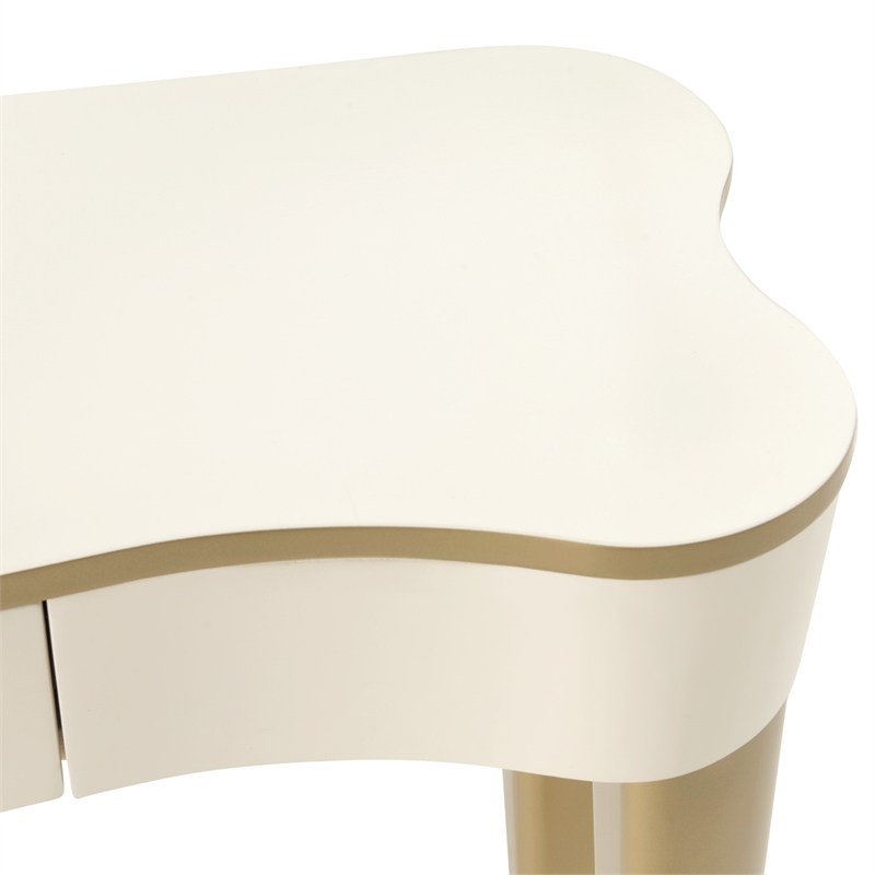 La Terrazza Console Table with Drawer - Creamy Pearl